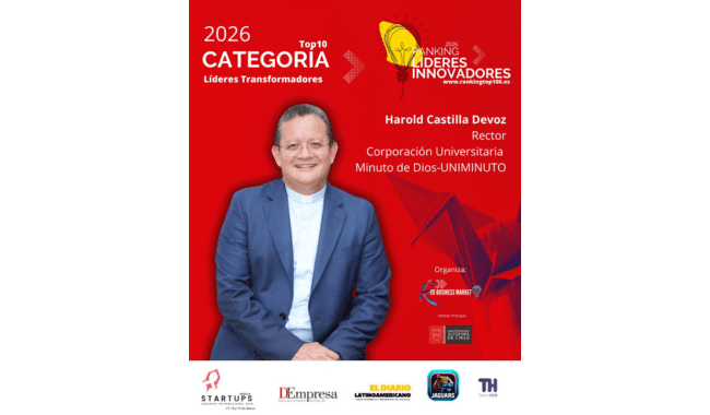 Eudista de la Provincia Minuto de Dios es reconocido en ranking internacional de líderes innovadores 2026